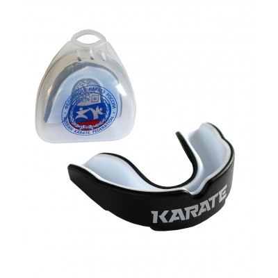 Капа детская Karate MGX-003 kr blk, с футляром, черный/белый